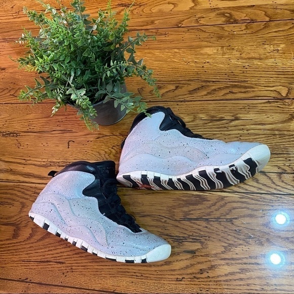 Mens NIKE AIR JORDAN 10 RETRO sz6.5 GREY BLACK main image 3
